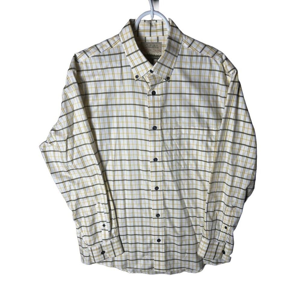 CABELA'S Outfitters‎ Series Men's Size Large 100% Cotton Button Up Shirt